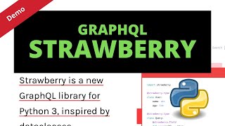 Learn GraphQL and Strawberry for Python  Intro  Demo of official tutorial [upl. by Fornof]