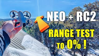 DJI NEO Range Tests with RC2  Normal amp Sport to Below 0  How Far Will it GO [upl. by Etnomed574]