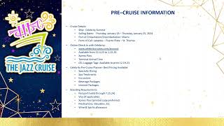 The Jazz Cruise 24 Webinar  November 16 2023 [upl. by Isador228]