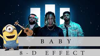 8D AUDIO Baby LYRICS  Nicky Jam X Farruko X Amenazzy [upl. by Baptiste]