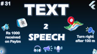 Text to Speech  Flutter Text To Speech  TTS flutter package [upl. by Poppas619]