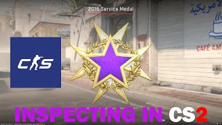 Inspecting the Rare 2015 Purple Service Medal in CS2 [upl. by Ramsdell]