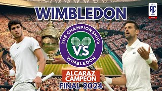 🎾🐐 ALCARAZ CAMPEÓN vs DJOKOVIC 🐐🔴 RESUMEN COMPLETO  WIMBLEDON 2024  FINAL 🎾 [upl. by Vern]