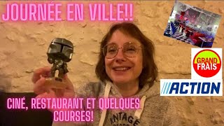 Journée en ville  Ciné resto et courses grand frais et action [upl. by Chipman564]