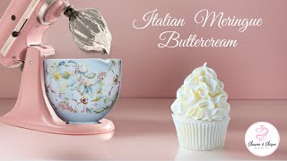 Italian Meringue BUTTERCREAM without icing sugar the only method used by pros [upl. by Moulden744]