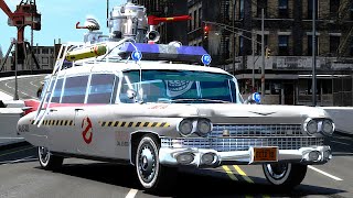 GTA IV Resurrected Ghostbusters Ecto1 Crash Testing HD [upl. by Janina]