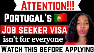 WORK VISA IN PORTUGAL  JOB SEEKER VISA OPENS IN PORTUGAL FOR ALL NATIONALITIES IMMIGRATE WITH AMMY [upl. by Ellah866]