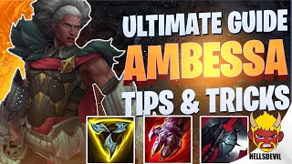 WILD RIFT ULTIMATE AMBESSA GUIDE  Tips amp Tricks  Guide amp Build [upl. by Akinal]