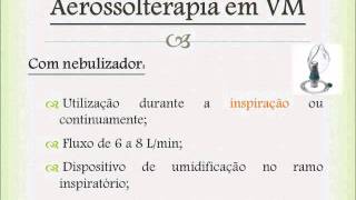 Aerossolterapia em Pacientes Mecanimente Ventilados [upl. by Belia640]