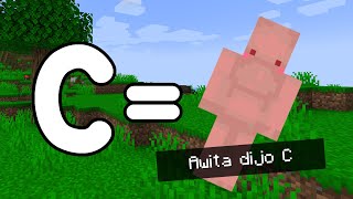 Minecraft pero NO Puedo Decir la Letra C  Shorts [upl. by Eidnarb790]