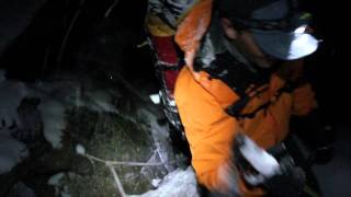 Grandes Jorasses Le Linceul Olivier et Charlotte secours en montagne alpinisme [upl. by Nosnej]