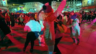 The Flying Scotsman massed Scottish Ceilidh dance to Skyrie during 2023 City of Dundee Hooley [upl. by Garfinkel]