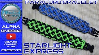 How to make a Paracord Bracelet Starlight Express [upl. by Tolkan]