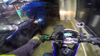 Motorcycles in Automatic Car Wash OMG [upl. by Dulla284]