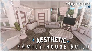 20K BLOXBURG AESTHETIC FAMILY HOUSE BUILD NO GAMEPASS [upl. by Ayifa]