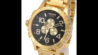 NEW NIXON WATCH A083510 5130 CHRONO ALL GOLD BLACK UNISEX WATCH A083510 [upl. by Vladamir]