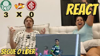 REACT  PALMEIRAS X INTERNACIONAL  SEGUE O LÍDER  AGORA VAI SER DIFÍCIL PARAR O PALMEIRAS [upl. by Rodenhouse]