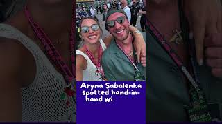 Tennis Aryna Sabalenka spotted handinhand with new boyfriend at F1 Emilia Romagna GP shorts [upl. by Lustig]