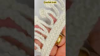 Easy One row Crochet border edging crochet crochetpattern [upl. by Coucher274]