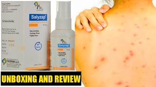 SALYZAP SPRAY  SALYZAP BODY SPRAY REVIEW  SALYZAP BODY SPRAY FOR BODY ACNE  HEENA [upl. by Ariaj]