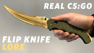 REAL CSGO KNIVES  Flip Knife  Lore  KNIFY [upl. by Haissem624]