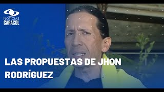 Jhon Rodríguez candidato al Concejo de Bogotá expuso sus propuestas en la Plaza Caracol [upl. by Brigham495]