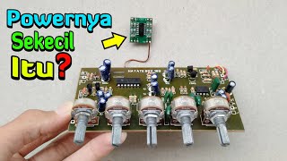 Memasang Tone Control AKTIF pada power Ampli mini PAM 8403 suaranya Mantap [upl. by Areem647]