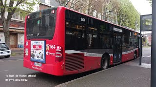 transville ligne 1 marly autoroute MercedesBenz citaro facelift 164 [upl. by Reyaht]