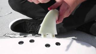 How To Put Fins On Your Surfboard [upl. by Alemrac]