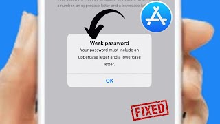 Fixed✅ Your password must include an uppercase letter and a lowercase letter iPhone [upl. by Lorrac318]