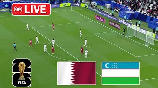 Jonli  Qatar vs Ozbekiston  FIFA 2026 Jahon chempionati saralash bosqichi OFK [upl. by Grindle972]