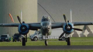 B25s Takeoff Flyover and bid Farewell to 2010 Doolittle Raider Reunion [upl. by Ardnaxela]