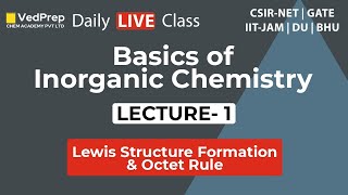 Basics of Inorganic Chemistry  Lewis StructureOctet RuleCSIR NETGATEIIT JAMDUBHUChem Academy [upl. by Neiviv787]