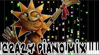 Crazy Piano Mix DAYCARE Theme Five Nights at Freddys Security Breach [upl. by Burman]