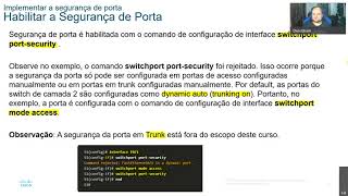 CCNA2v7 Modulo 11  Configuração de Segurança de Switch [upl. by Enelrak888]