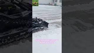 wireless snow removal equipment made by Vigorun Tech remote controlled snow management equipment [upl. by Arahsak]