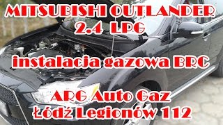 Mitsubishi Outlander 24 LPG Sequent 2411 BRC JLM od ARG Auto Gaz Łódź [upl. by Sueahccaz]