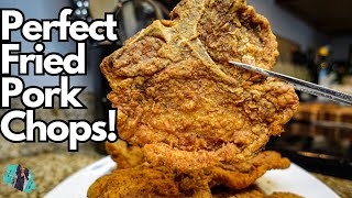 PERFECT FRIED PORK CHOPS  CRISPY SOUTHERN FLAVOR  EASY RECIPE TUTORIAL [upl. by Nevla]