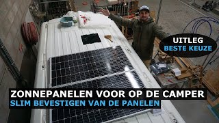 Zonnepanelen voor op de Camper  Slim bevestigen van het zonnepaneel [upl. by Annaert]