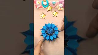 Beautiful paper snowflake easy to make craft snowflake papercraftforhomedecoration easycraft [upl. by Oirad]