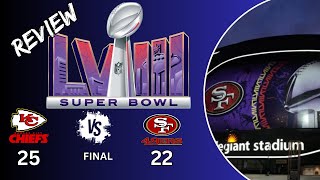 REVIEWING SUPERBOWL LVIII 49ERS VS CHIEFS [upl. by Winna39]