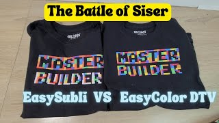 Siser Easysubli VS Siser Easy Color DTV [upl. by Ymmac244]