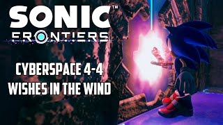 CYBERSPACE 44 WISHES IN THE WIND  SONIC FRONTIERS  PS5 [upl. by Nomrej]