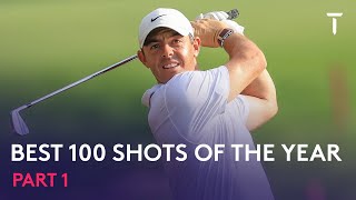 Best 100 Golf Shots Of The Year  Part 1 [upl. by Waylon]