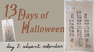 13 DAYS of HALLOWEEN  DAY 2 HALLOWEEN FABRIC ADVENT CALENDAR  Dollar Tree DIY [upl. by Nitsid]