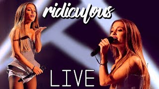 RIDICULOUS  Ariana Grande LIVE 2018 with lyrics [upl. by Alit]