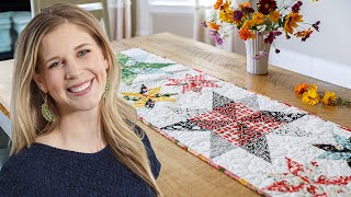 How to Make a Star Dancer Table Runner  Free Project Tutorial [upl. by Maison]