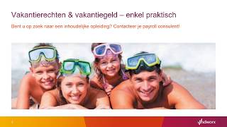 Vakantiegeld en vakantierechten  enkel praktisch [upl. by Htebezile]