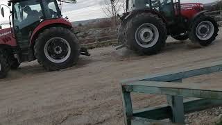 Jx75c case ve 3635 Massey Ferguson çekişme1 [upl. by Ahsitnauq]