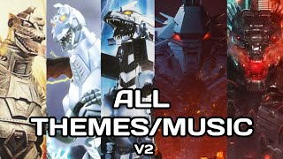 All Mechagodzilla ThemesMusic From Films V2 [upl. by Lily197]